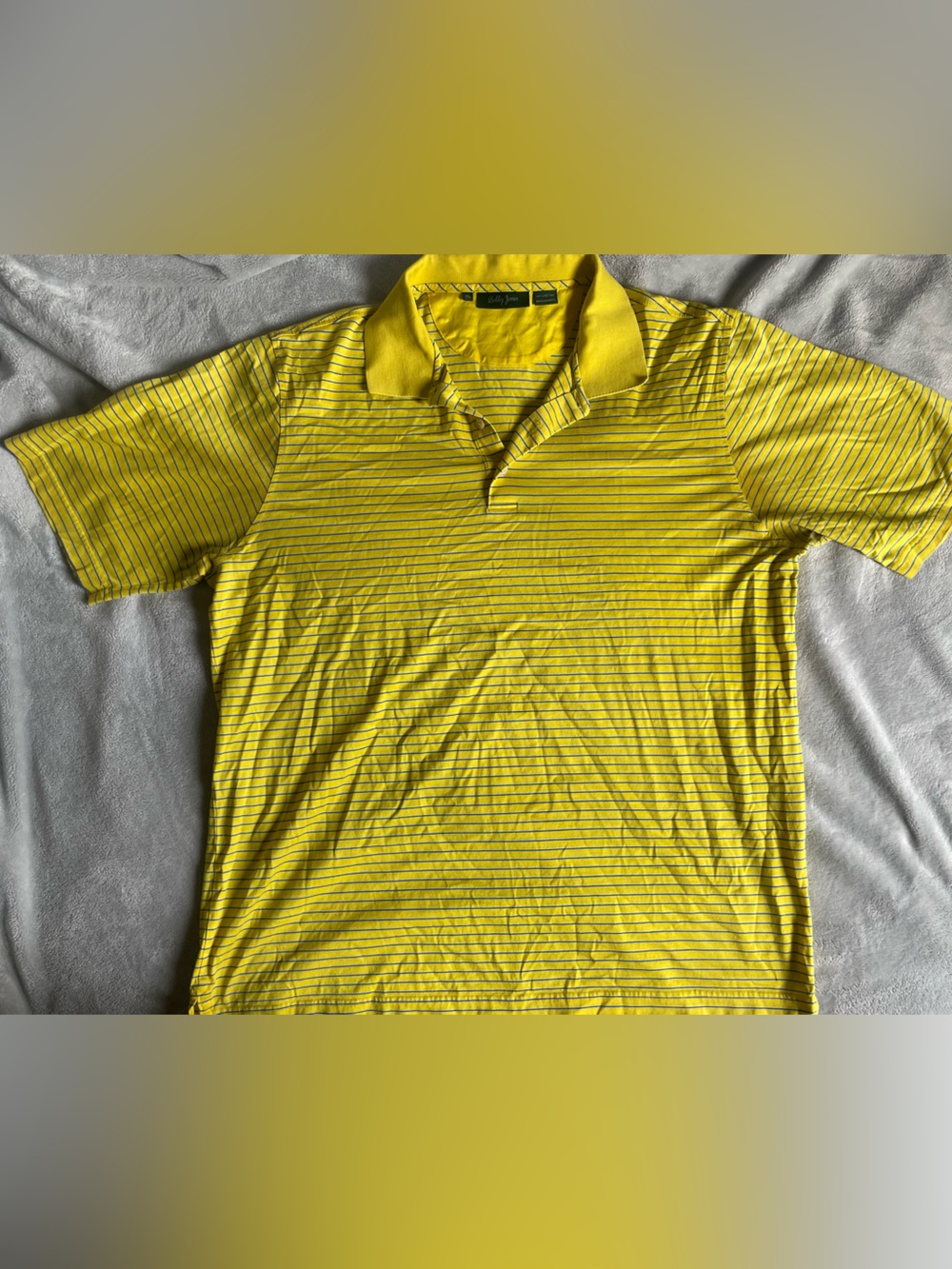 Bobby Jones Yellow Striped golf polo